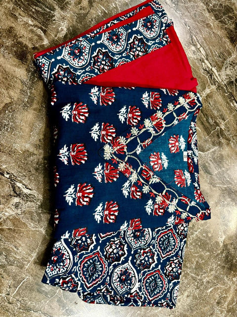 Stylish Floral Printed Anarkali Style Ankle Length Gown Kurti with dupatta