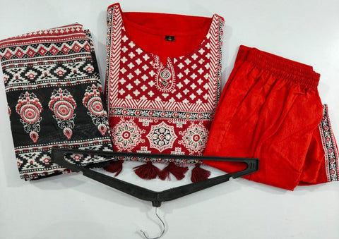 Jaipuri Floral Print Idaho Pattern Suit