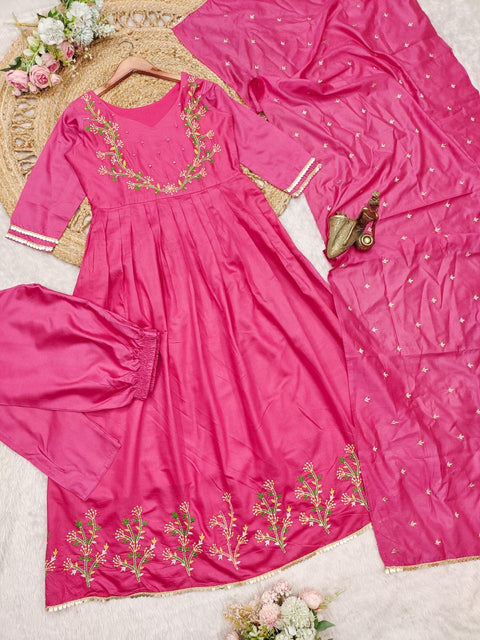 Stylish Anarkali Dress with Dupatta
