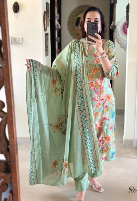 Beautiful cotton straight suit in beautiful amazing print Premium quality Beautiful kurtis