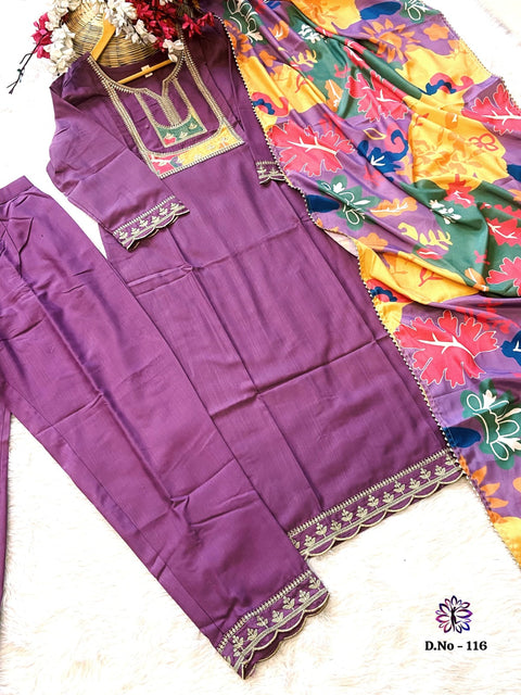 Festive Wear Salwar Suit with Dupatta