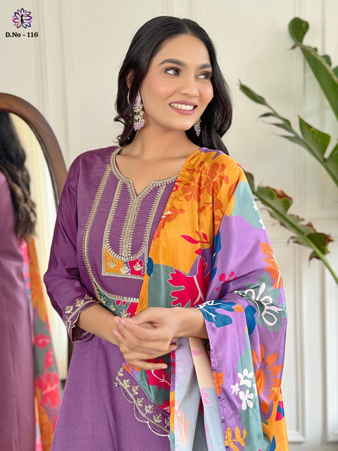 Festive Wear Salwar Suit with Dupatta