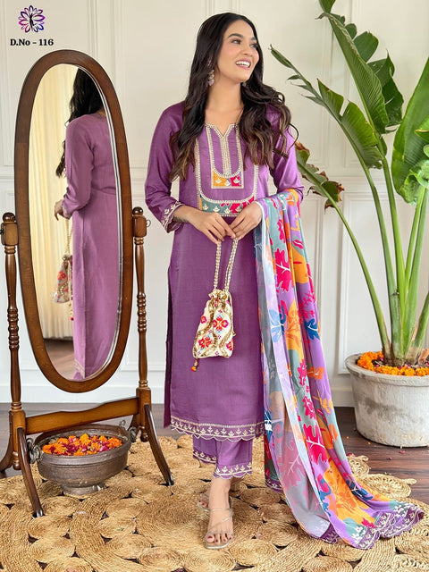 Festive Wear Salwar Suit with Dupatta