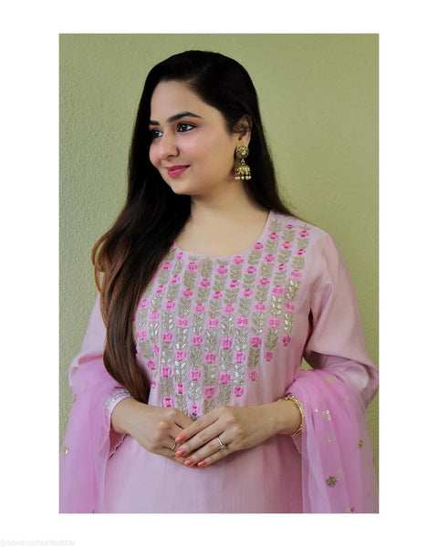 Trendy Beautiful Kurti With Pant and Dupatta Suit