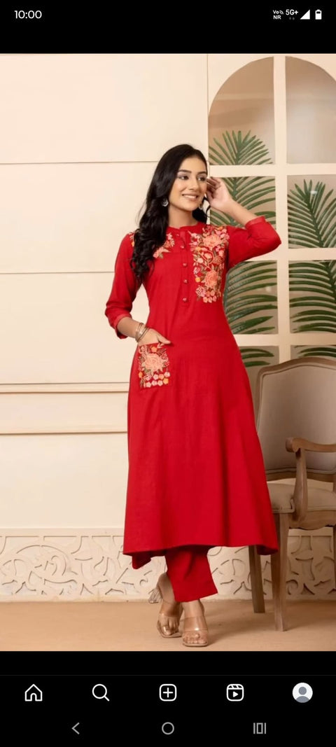 Festive Wear Women Heavy Embroidery Work Long Gown,
