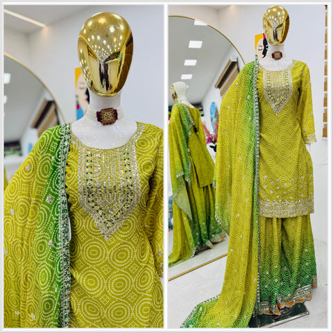 Beautiful Wedding Function Sharara Suit
