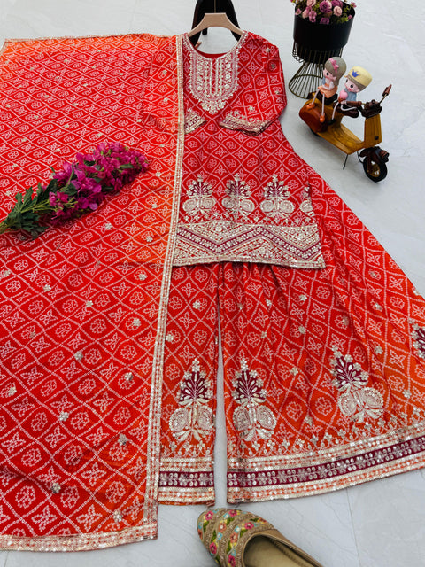 Beautiful Wedding Function Sharara Suit