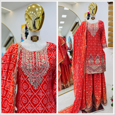 Beautiful Wedding Function Sharara Suit