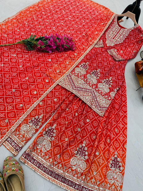 Beautiful Wedding Function Sharara Suit