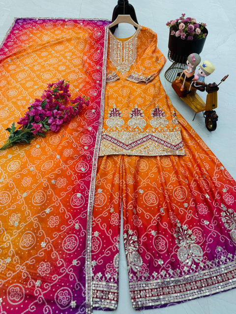 Beautiful Wedding Function Sharara Suit