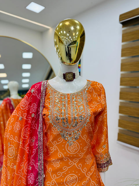 Beautiful Wedding Function Sharara Suit