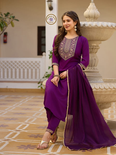 ANARKALI WITH SEQVENCE & ZARI EMBRODED WITH EMBRODED BUTTON WEAR
