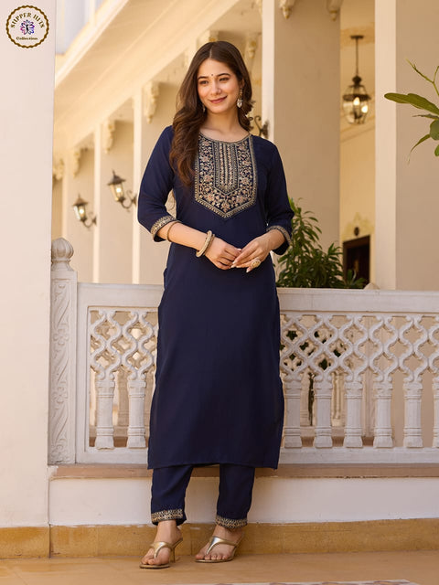 ANARKALI WITH SEQVENCE & ZARI EMBRODED WITH EMBRODED BUTTON WEAR