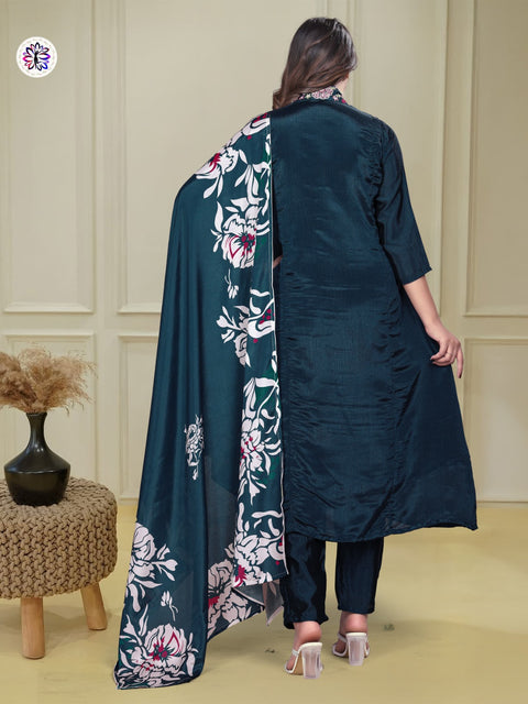 New lonching semi stitched designer pakistani suit