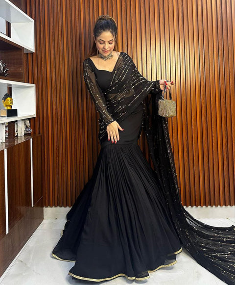 Sequin Georgette Party Wear Lehenga Choli