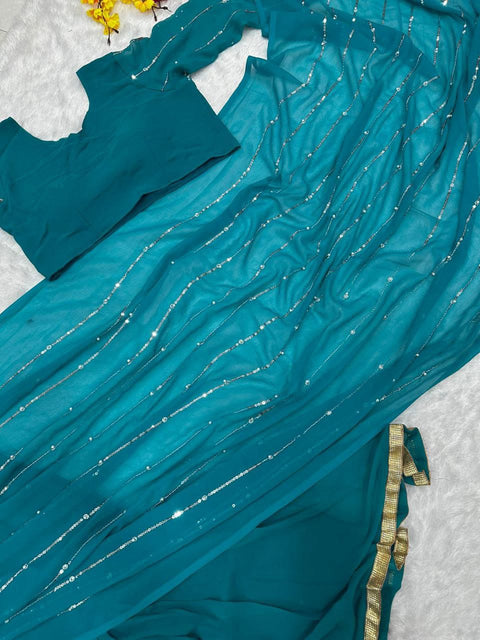 Sequin Georgette Party Wear Lehenga Choli