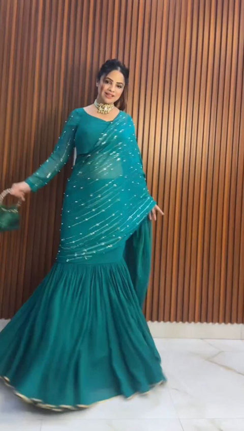 Sequin Georgette Party Wear Lehenga Choli
