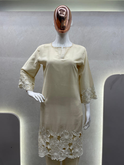 Heavy Embroidered Work Pakistani Kurti With Pant suit