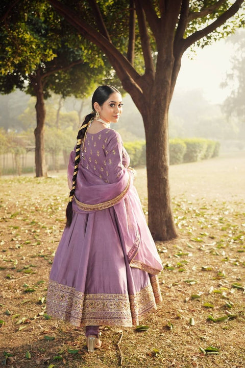 Printed Rayon Blend Stitched Anarkali Gown