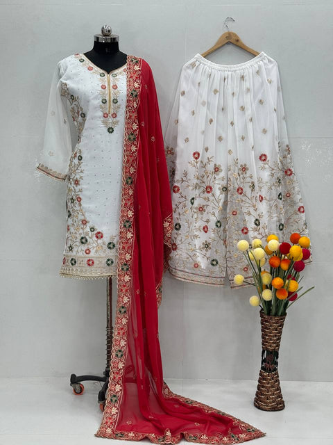 New Designer Wear Heavy Work Stitched Suit