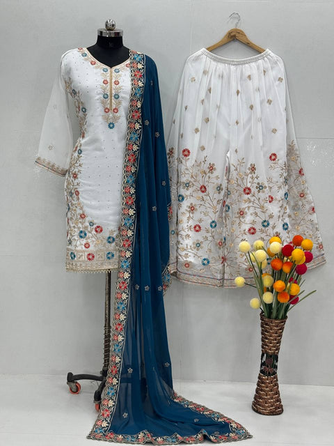 New Designer Wear Heavy Work Stitched Suit