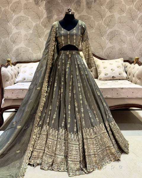 georgette sequence work rafal lehenga choli
