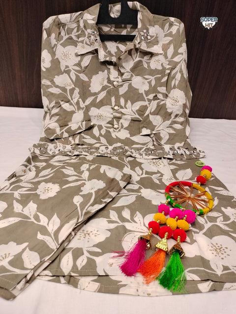 Febq Women's Designer Print Co-Ord Suit