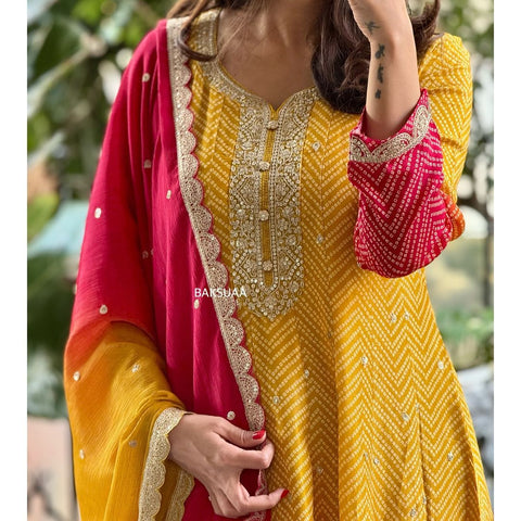 Designer Anarkali suit party wear | Luxury Designer