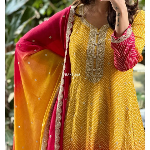 Designer Anarkali suit party wear | Luxury Designer