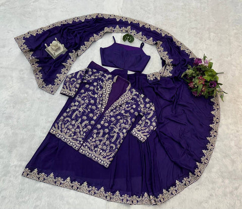 beautiful chinnon silk party wear ready to wear fully stitched saree