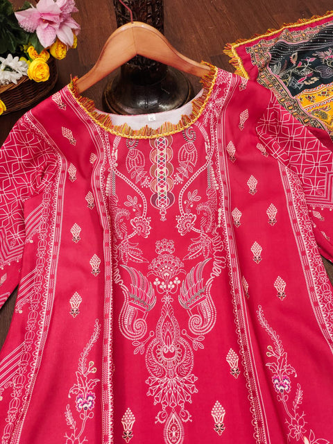 Stylish latest Pakistani cotton dress & colour is very beautiful