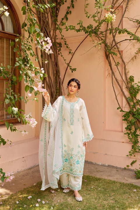 Most Beautiful Pure Chanderi Embroidered Suit