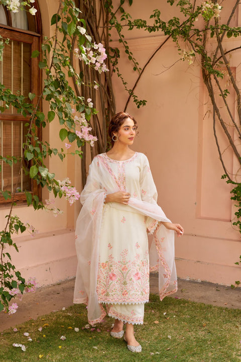 Most Beautiful Pure Chanderi Embroidered Suit