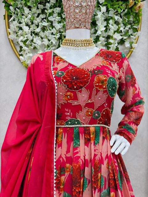 Latest Digital Print Women's Kurti With Dupatta