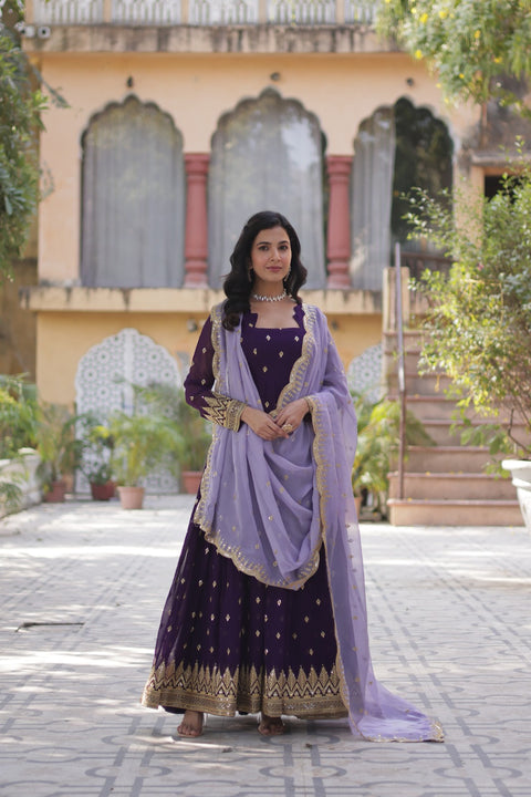 Designer Navratri Special Deepika Gown With Dupatta Wholesale