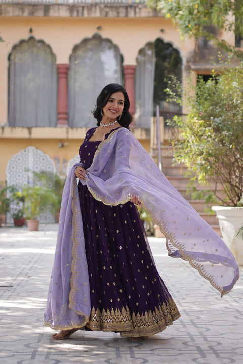 Designer Navratri Special Deepika Gown With Dupatta Wholesale