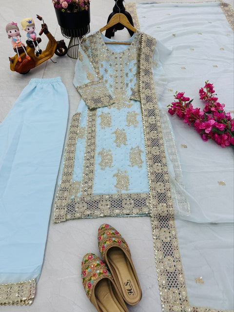New lonching semi stitched designer pakistani suit
