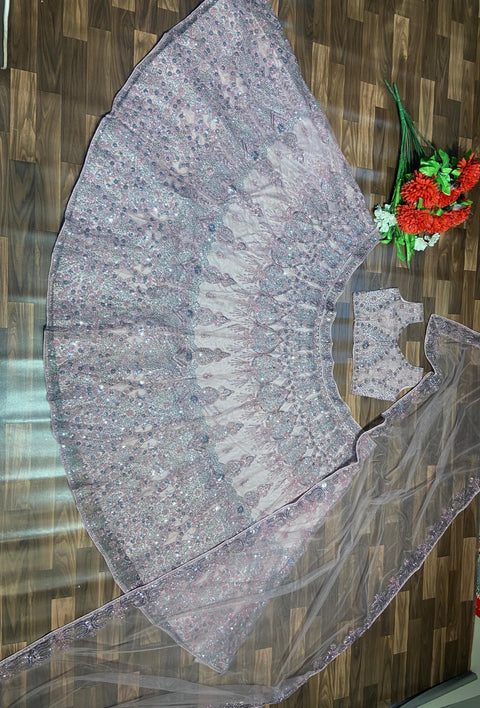 Party Wear Heavy Designer Net Lehenga,