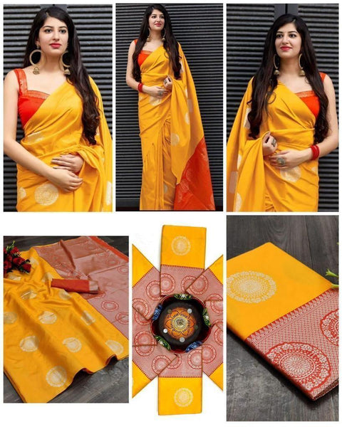 banarasi silk saree with blouse