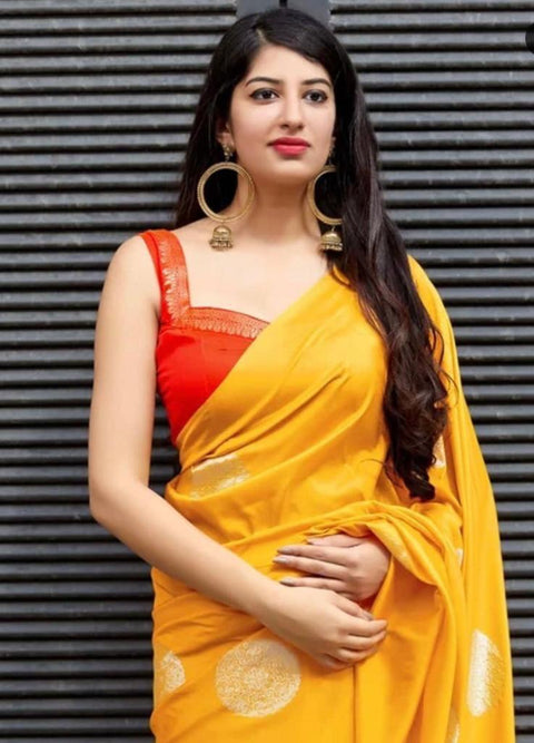 banarasi silk saree with blouse