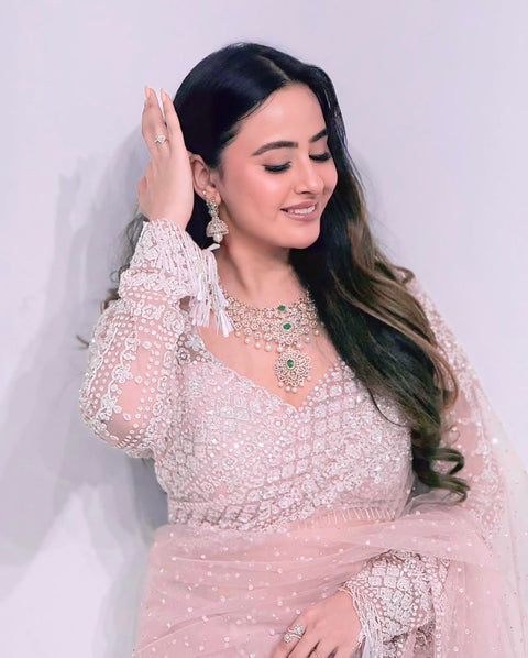 Embroidered Semi-Stitched Lehenga & Unstitched Blouse With Dupatta