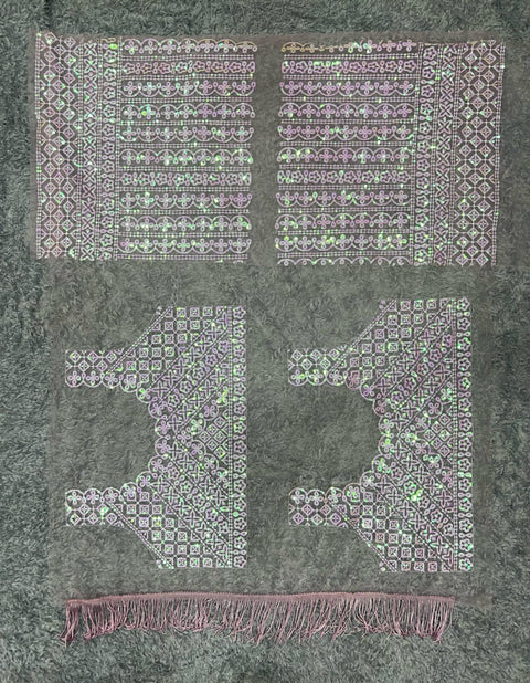 Embroidered Semi-Stitched Lehenga & Unstitched Blouse With Dupatta