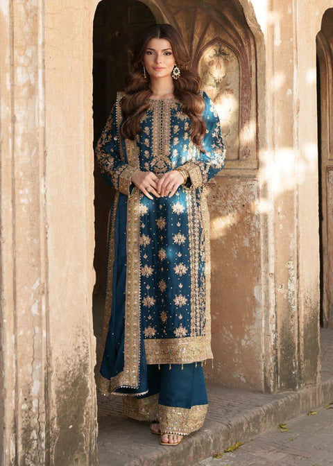 Heavy Embroidery Sequence Work Top-Bottom And Dupatta