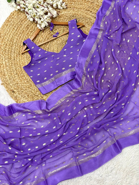 Embellished Sequinned Pre-Stitched Saree