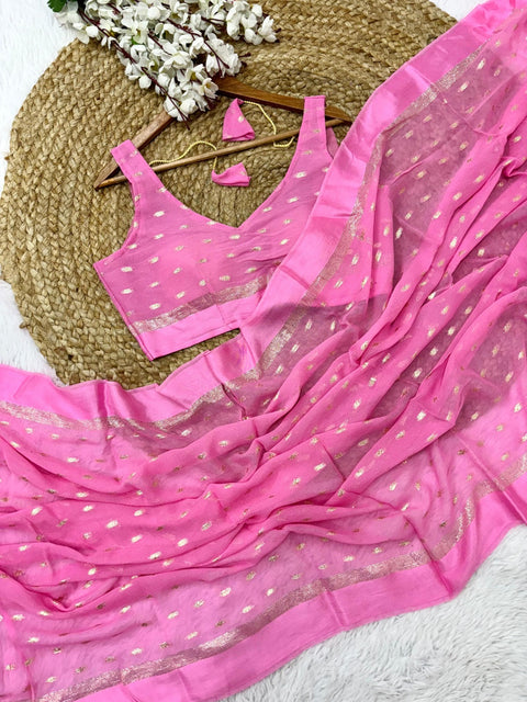 Embellished Sequinned Pre-Stitched Saree