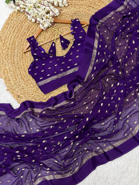 Embellished Sequinned Pre-Stitched Saree