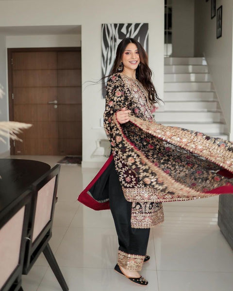 Beautiful colour and designed dress