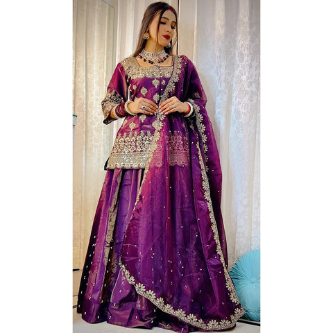 Georgette Printed Launching New Designer Party Wear lehenga