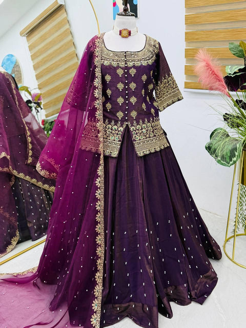 Georgette Printed Launching New Designer Party Wear lehenga