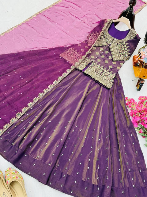 Georgette Printed Launching New Designer Party Wear lehenga